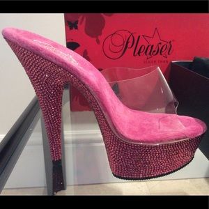 BRAND NEW - Bejeweled platform slide